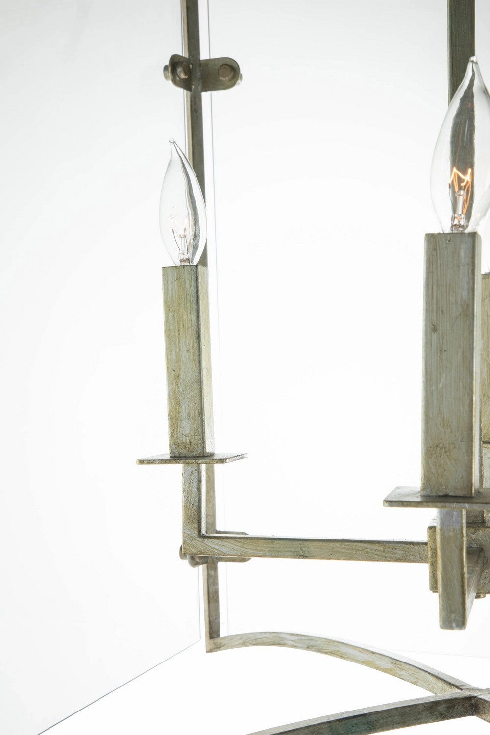 Fleur Four Light Chandelier Champagne Silver/Tempered Glass Cheap Ceiling Lights available