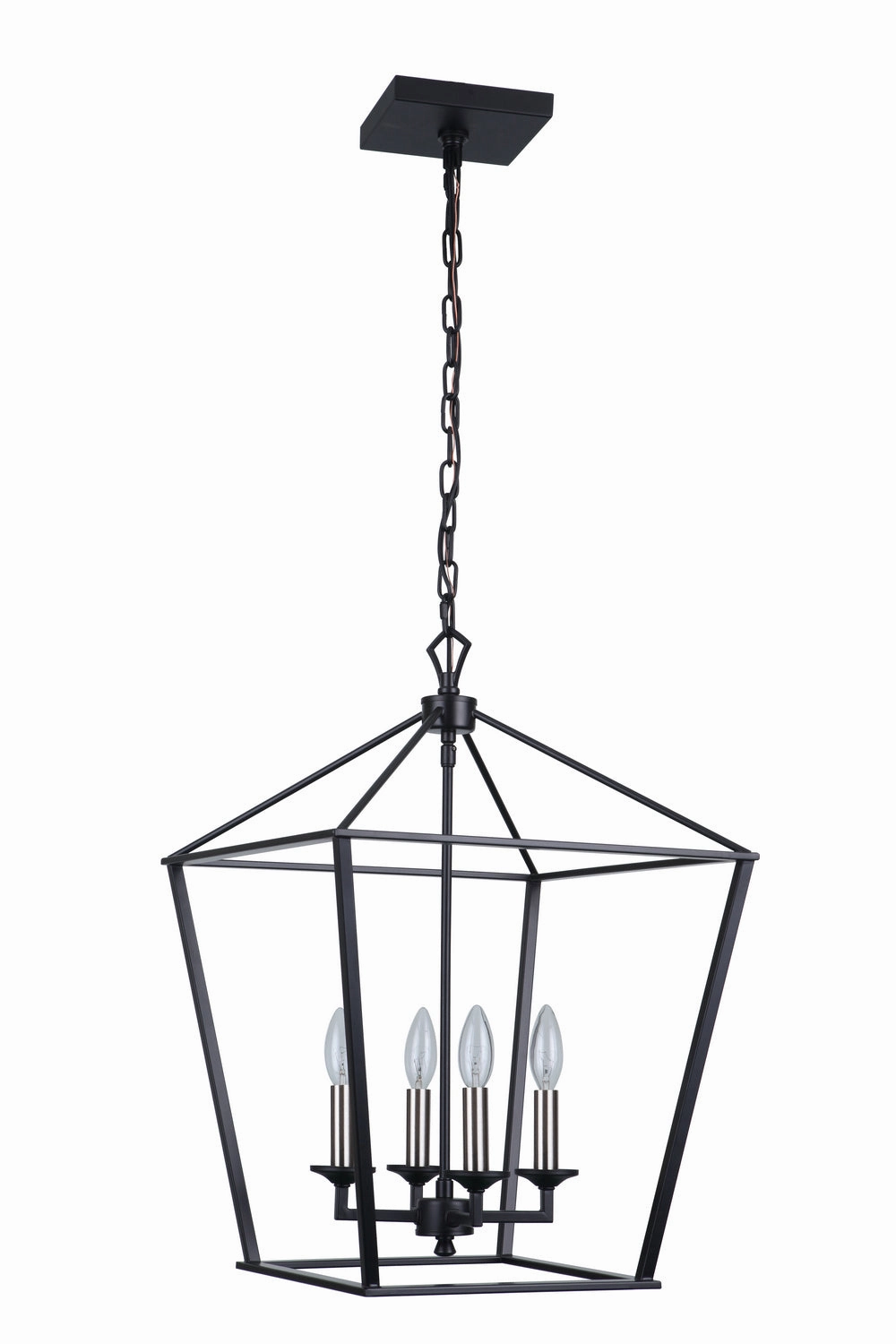 Flynt Four Light Foyer Pendant Flat Black Cheap Ceiling Lights available