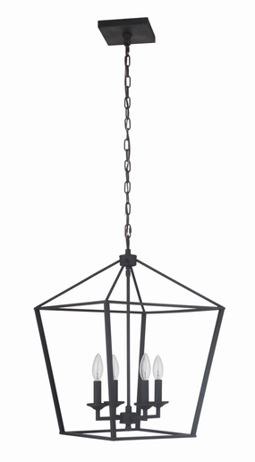 Flynt Four Light Foyer Pendant Flat Black Ceiling Lights Lighting cheap deals