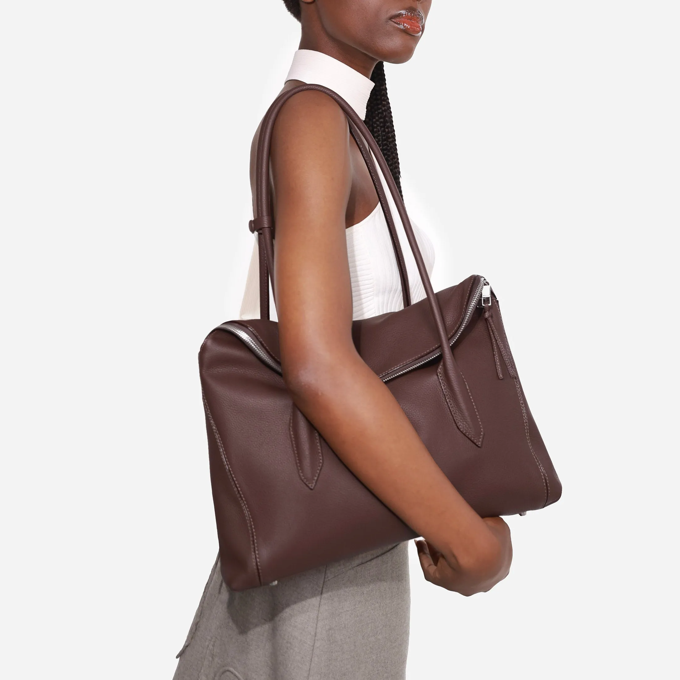 Folding Tote Large - Cacao