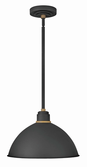 Foundry Dome LED Outdoor Lantern Textured Black Outdoor Hanging Lights Lighting bundle deal