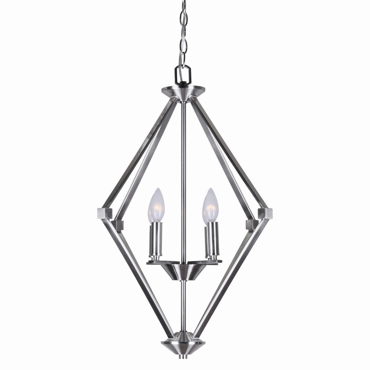 Four Light Chandelier Brushed Nickel Ceiling Lights Lighting discount price