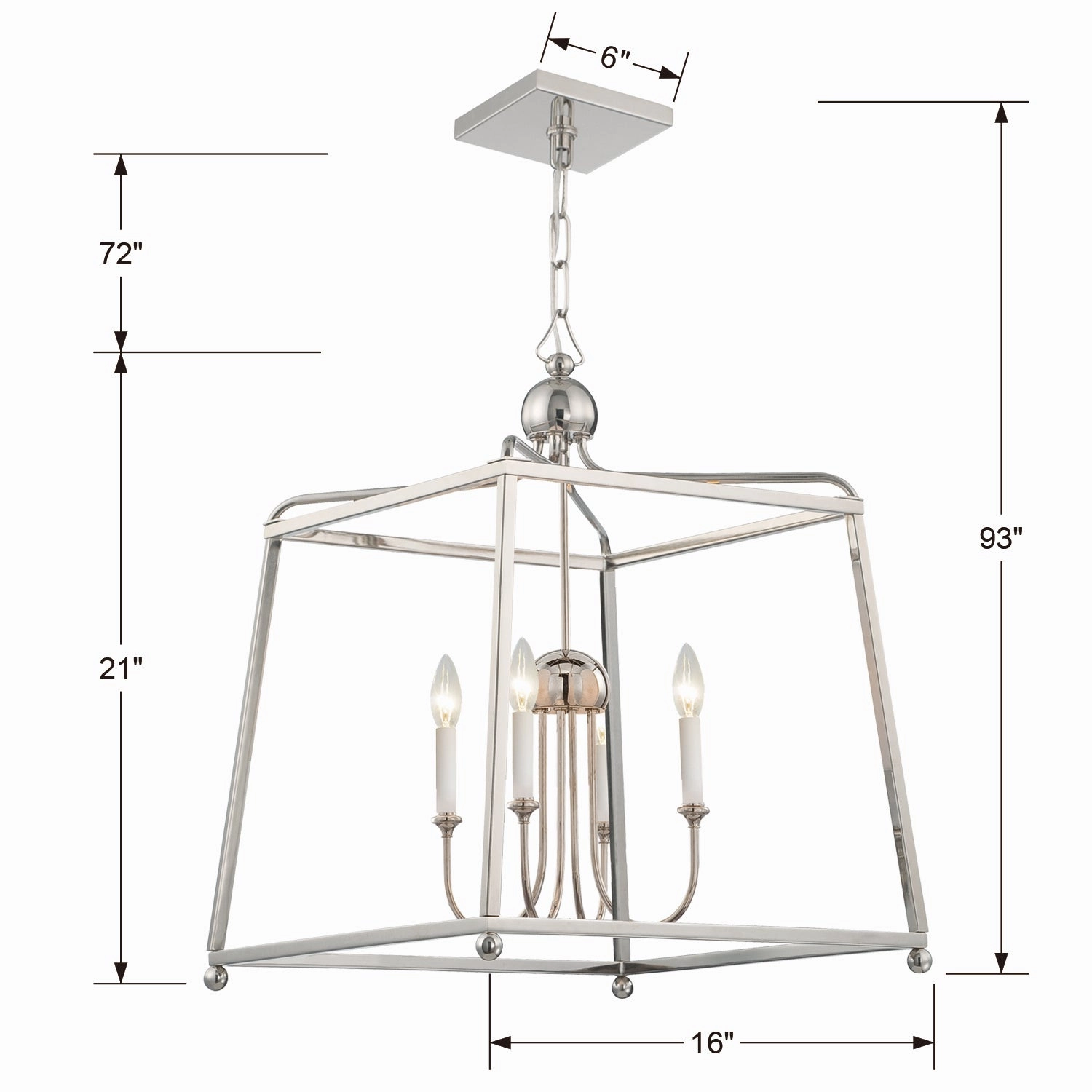 Four Light Chandelier Energy-saving Ceiling Lights store