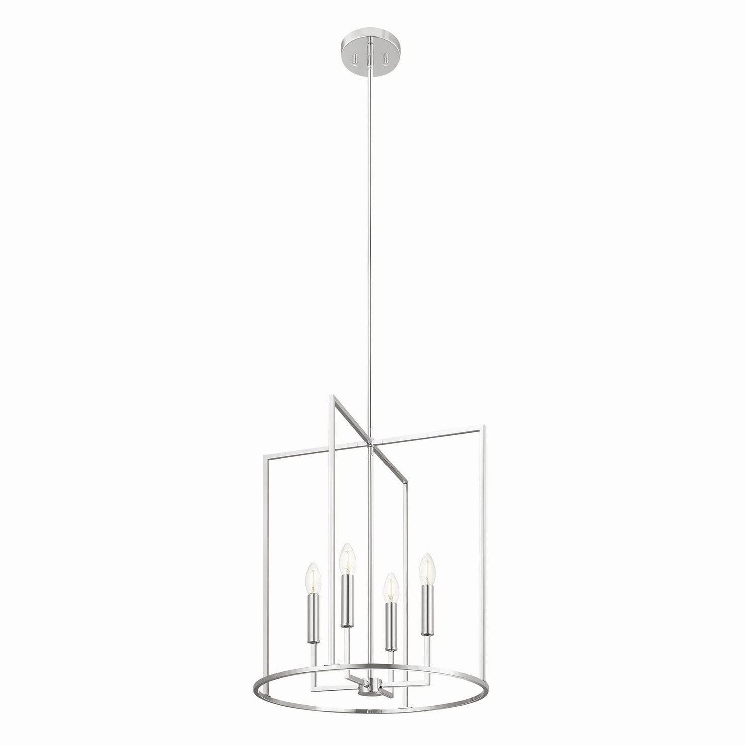 Four Light Pendant Chrome Designer Ceiling Lights for less