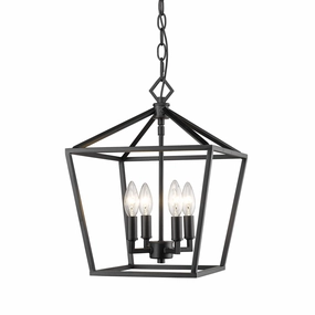 Four Light Pendant Matte Black Ceiling Lights Lighting best price