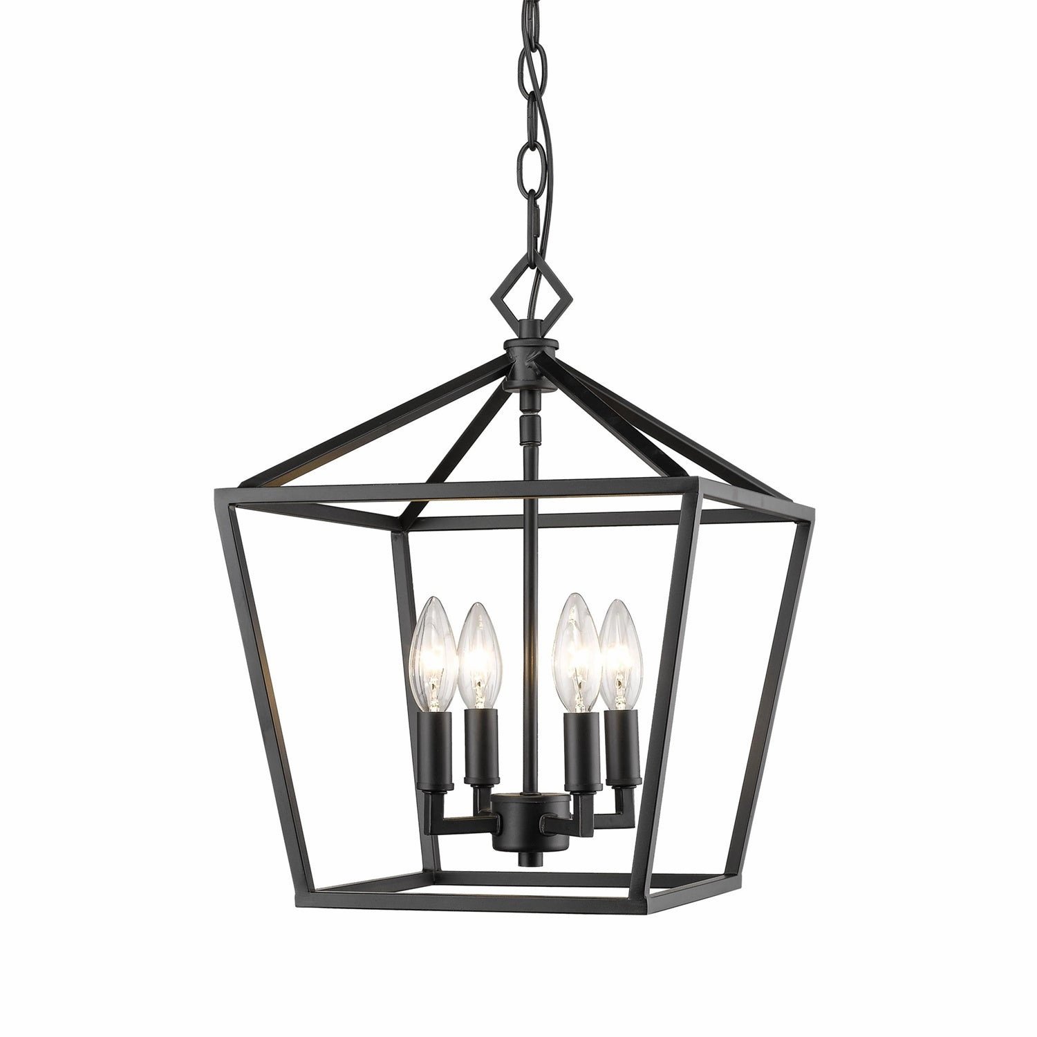 Four Light Pendant Matte Black Ceiling Lights Lighting best price