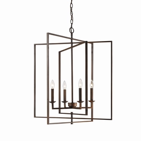 Four Light Pendant Rubbed Bronze Ceiling Lights Lighting buy online