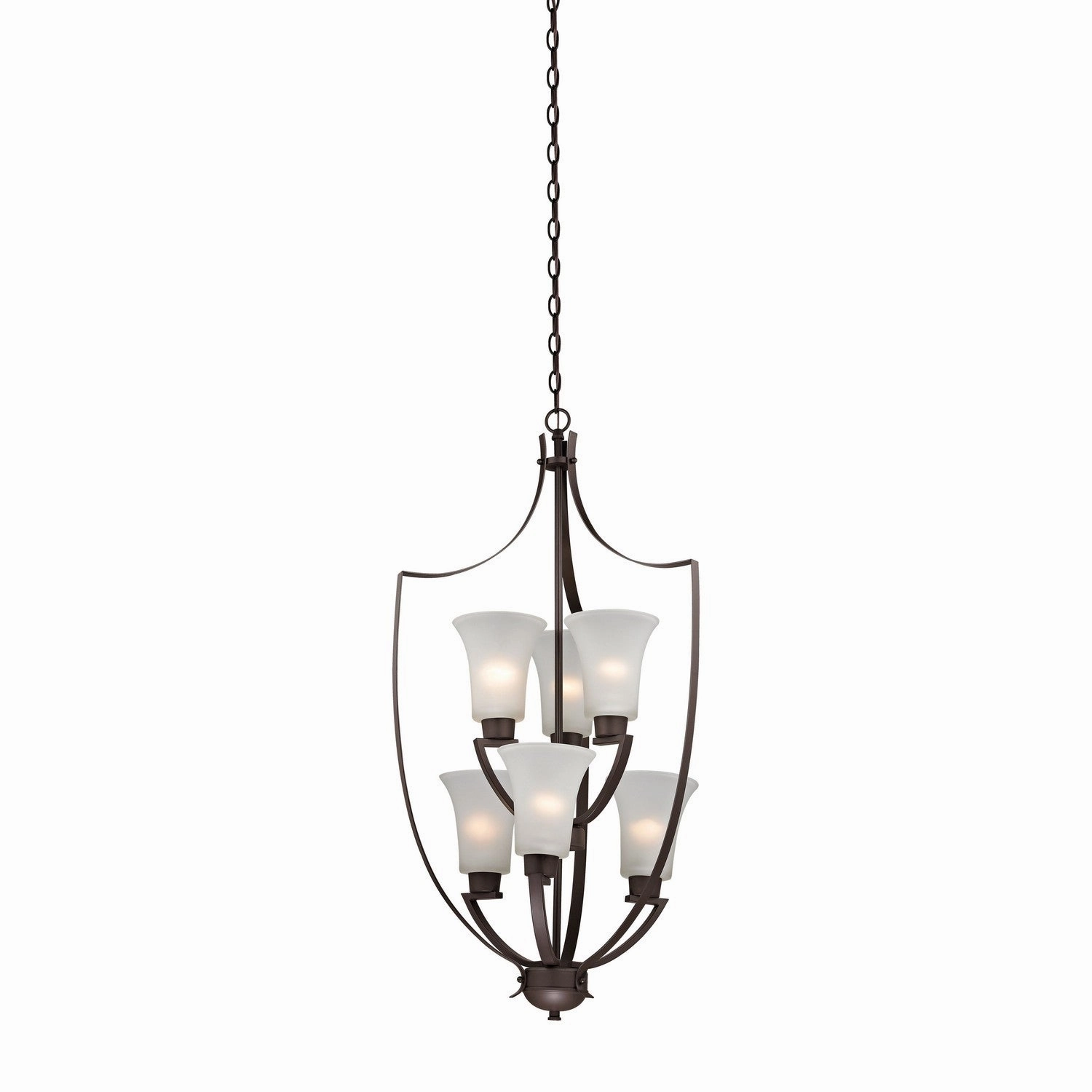 Foyer Six Light Chandelier Oil Rubbed Bronze Ceiling Lights Lighting outlet store