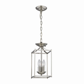 Foyer Three Light Pendant Brushed Nickel Ceiling Lights Lighting buy online