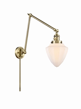 Franklin Restoration LED Swing Arm Lamp Antique Brass Wall Lights for decor discount