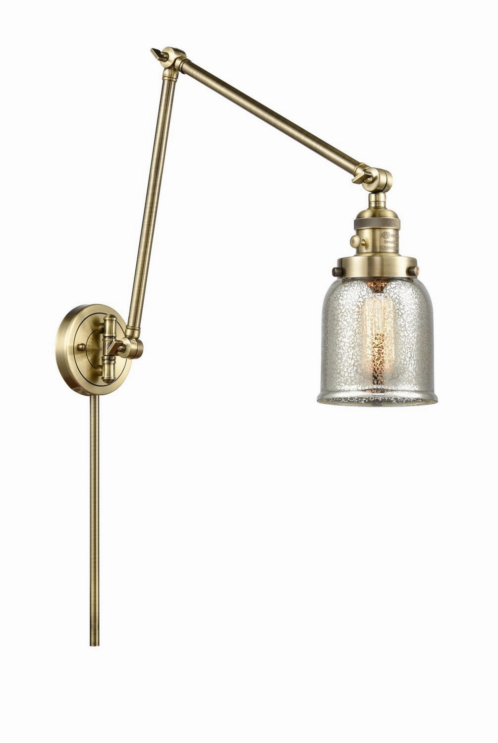 Franklin Restoration LED Swing Arm Lamp Antique Brass Wall Lights for decor discount