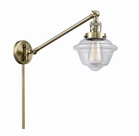 Franklin Restoration LED Swing Arm Lamp Antique Brass Best Wall Lights online store