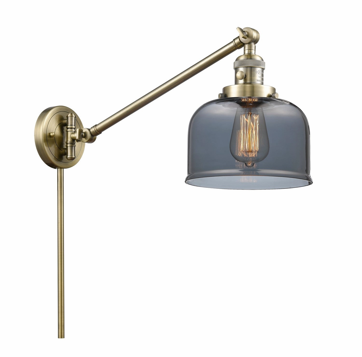 Franklin Restoration LED Swing Arm Lamp Antique Brass Best Wall Lights online store