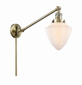 Franklin Restoration LED Swing Arm Lamp Antique Brass Best Wall Lights online store