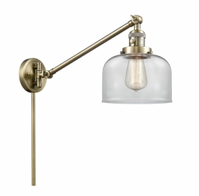 Franklin Restoration LED Swing Arm Lamp Antique Brass Best Wall Lights online store