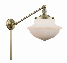 Franklin Restoration LED Swing Arm Lamp Antique Brass Best Wall Lights online store