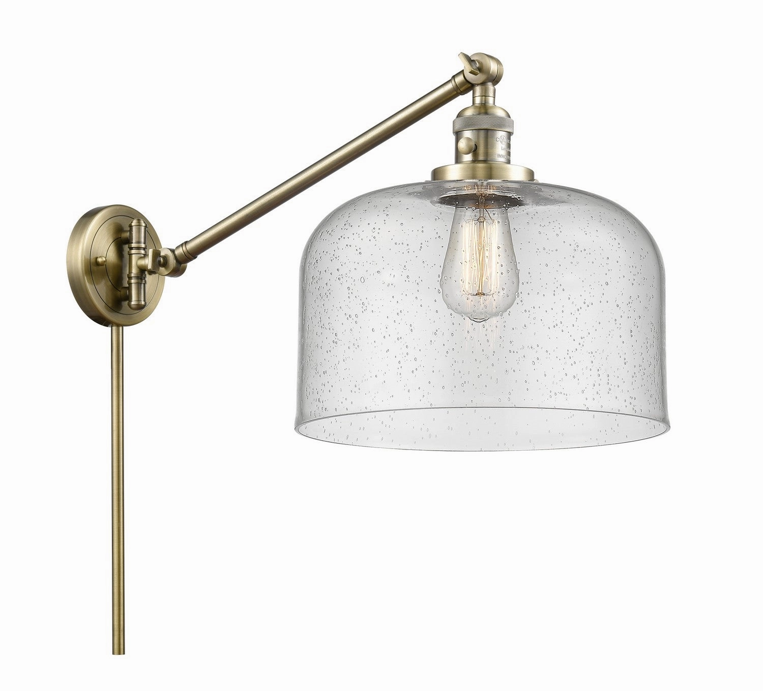 Franklin Restoration LED Swing Arm Lamp Antique Brass Best Wall Lights online store
