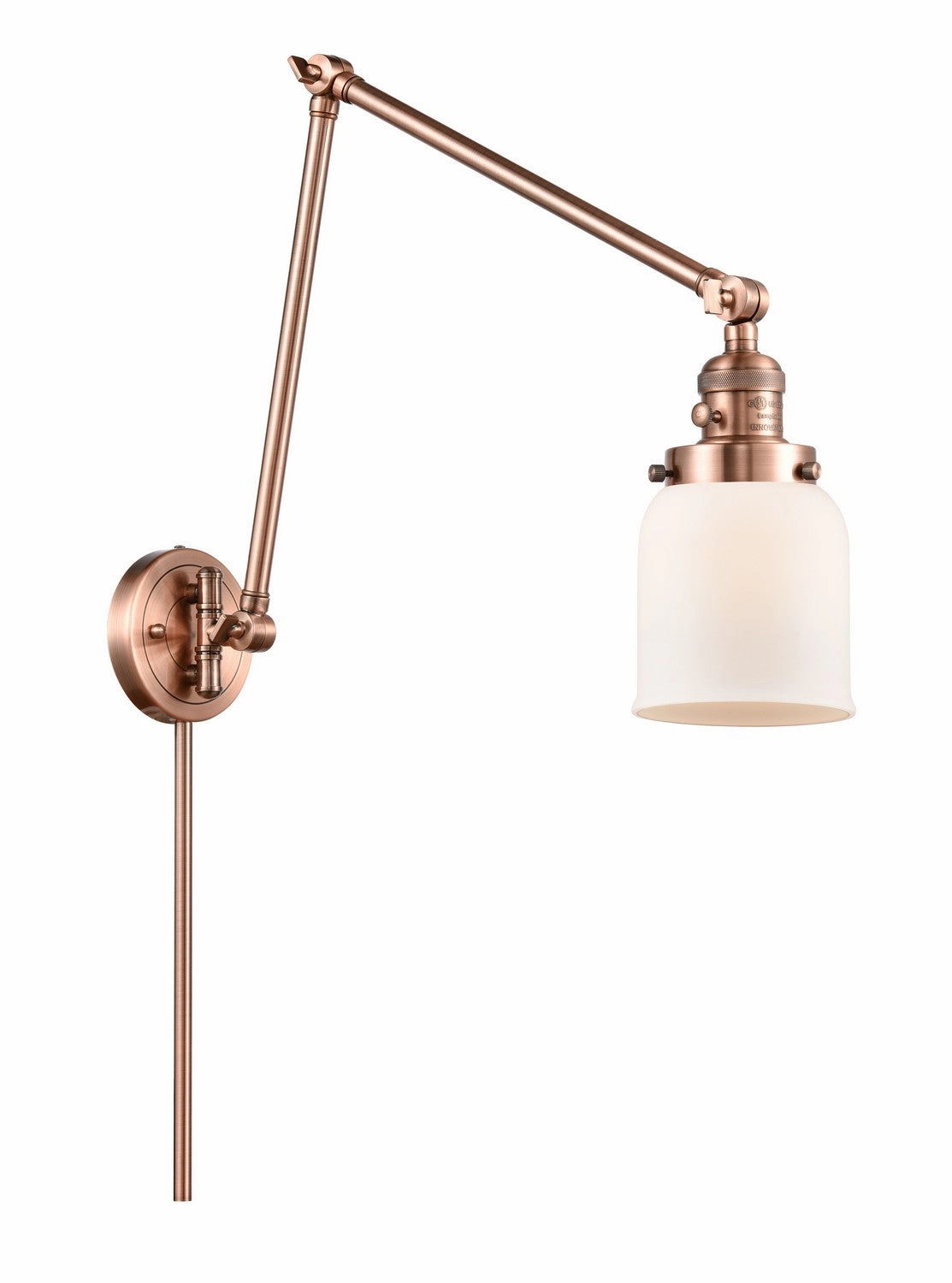 Franklin Restoration LED Swing Arm Lamp Antique Copper Wall Lights for decor discount