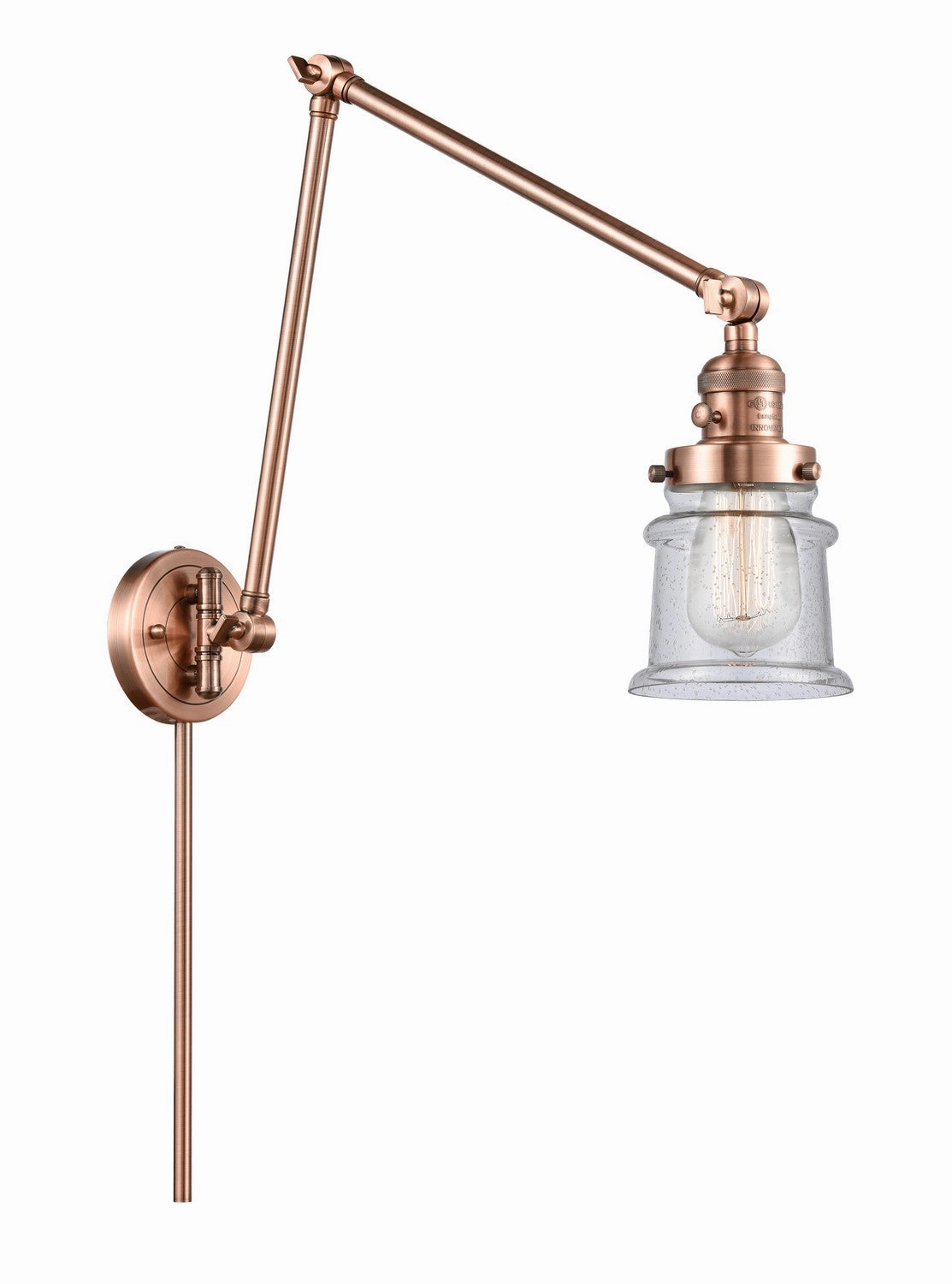Franklin Restoration LED Swing Arm Lamp Antique Copper Wall Lights for decor discount