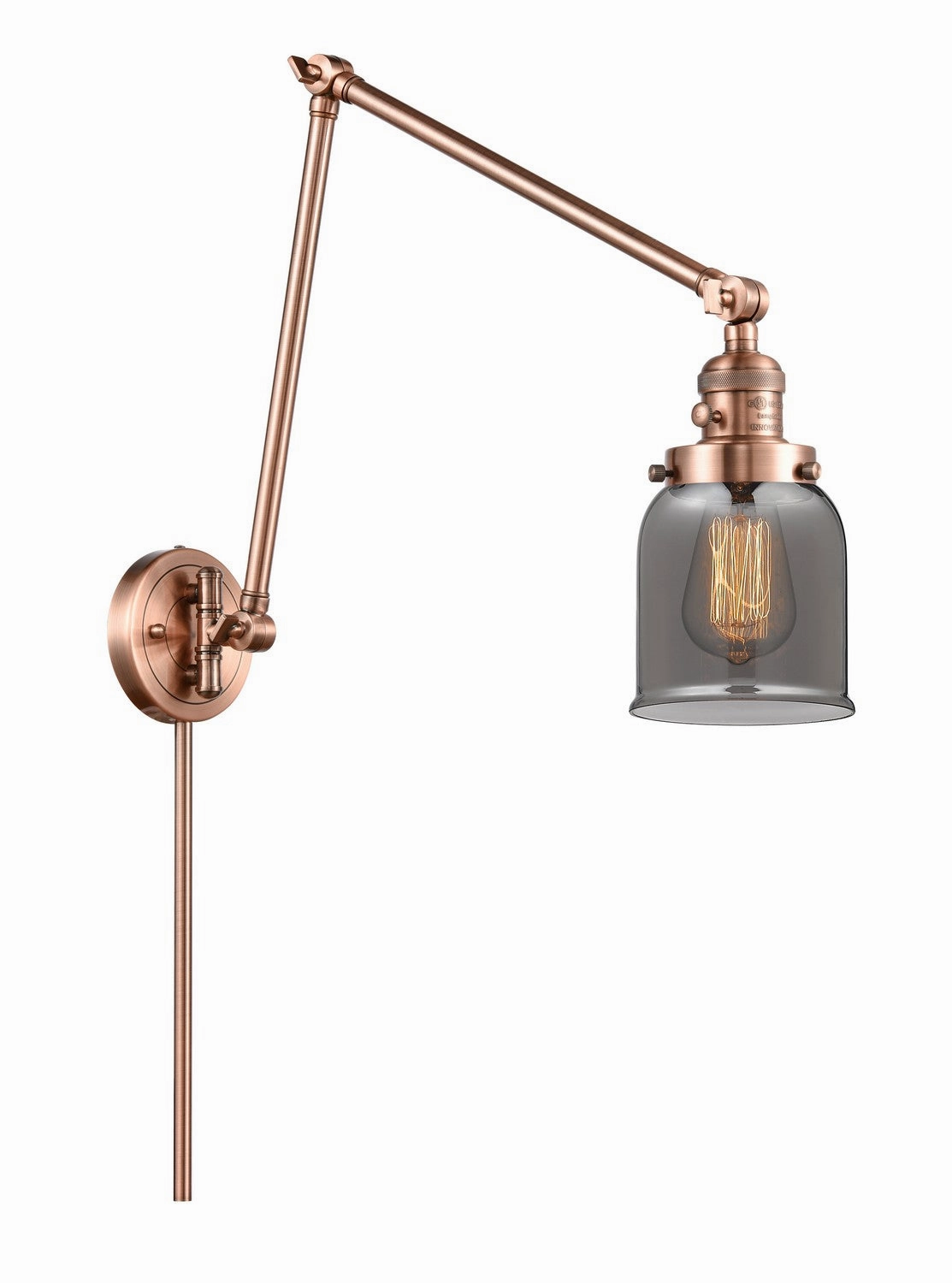 Franklin Restoration LED Swing Arm Lamp Antique Copper Wall Lights for decor discount