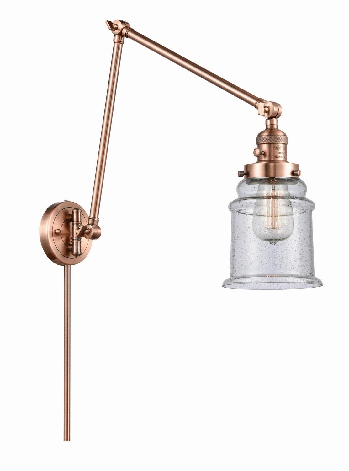 Franklin Restoration LED Swing Arm Lamp Antique Copper Wall Lights for decor discount