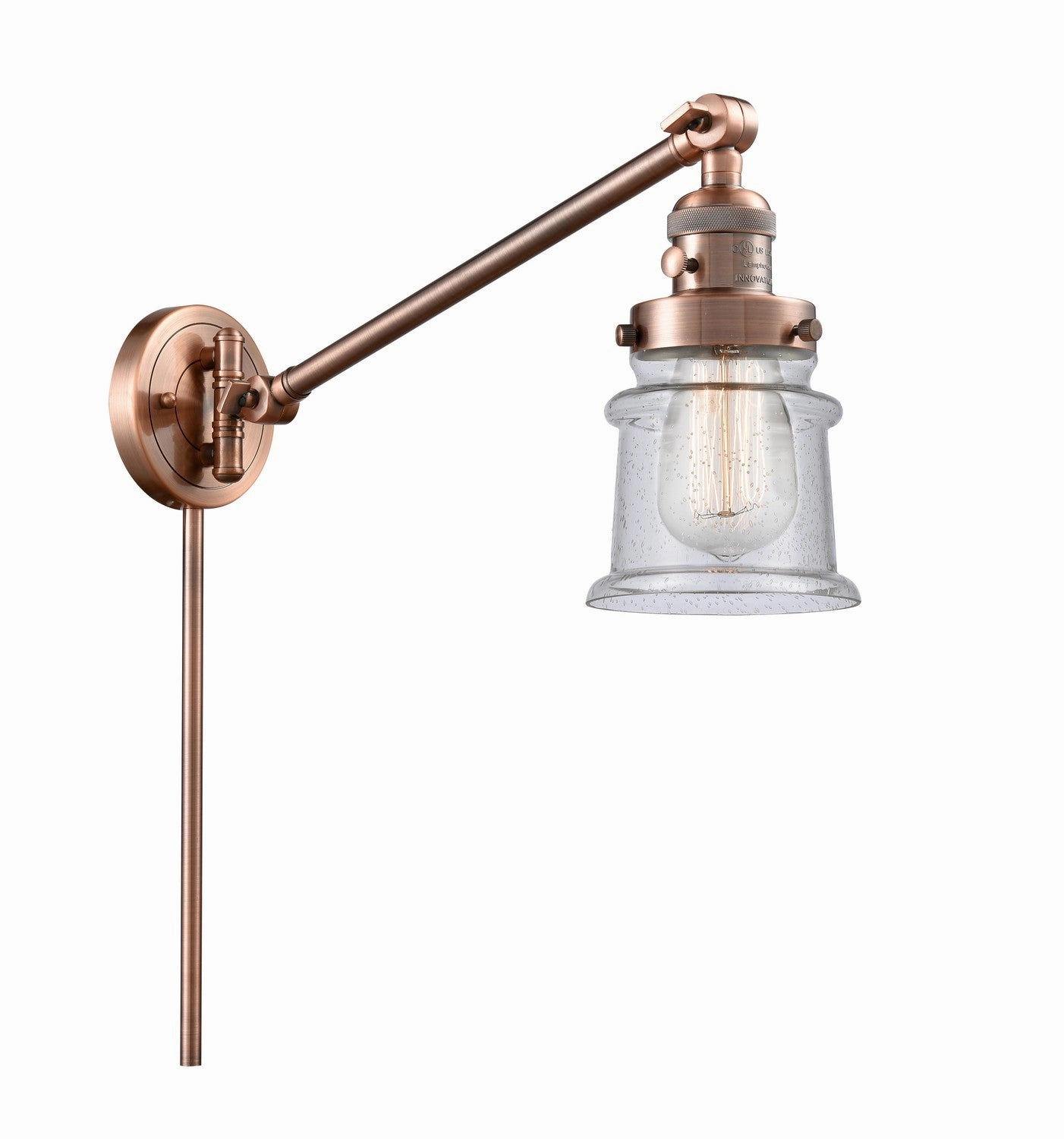 Franklin Restoration LED Swing Arm Lamp Antique Copper Best Wall Lights online store