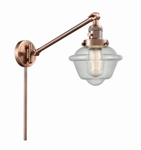 Franklin Restoration LED Swing Arm Lamp Antique Copper Best Wall Lights online store