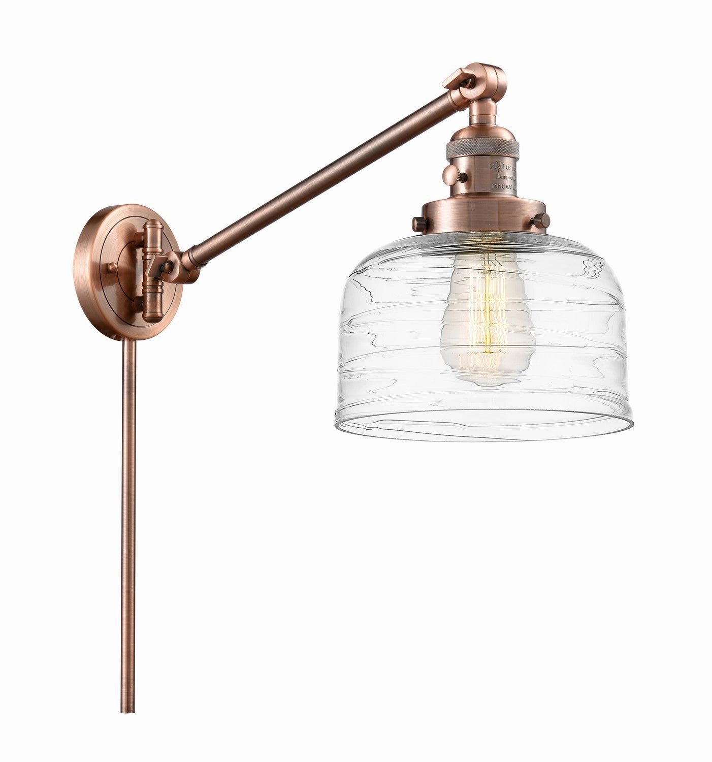 Franklin Restoration LED Swing Arm Lamp Antique Copper Best Wall Lights online store