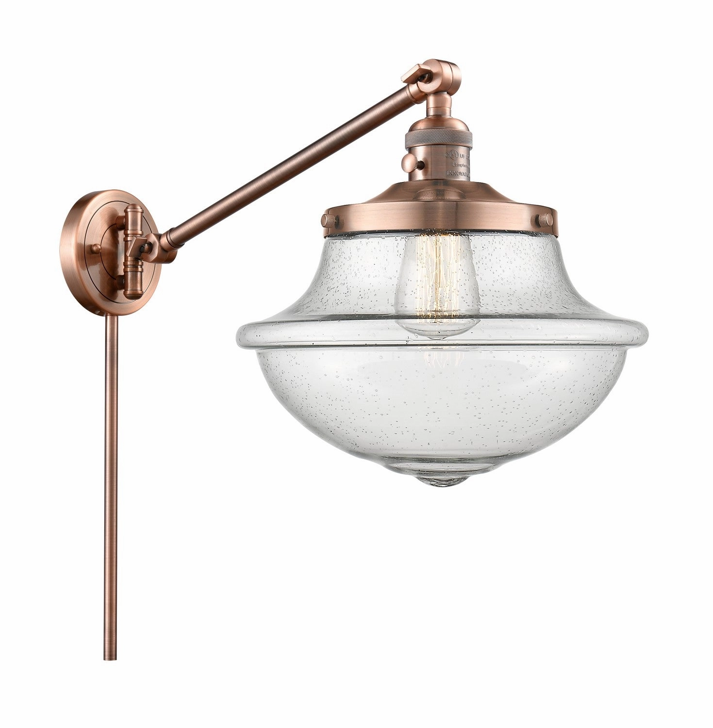 Franklin Restoration LED Swing Arm Lamp Antique Copper Best Wall Lights online store