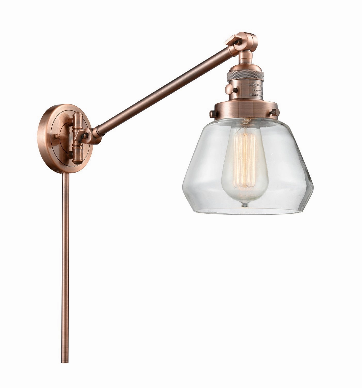 Franklin Restoration LED Swing Arm Lamp Antique Copper Best Wall Lights online store