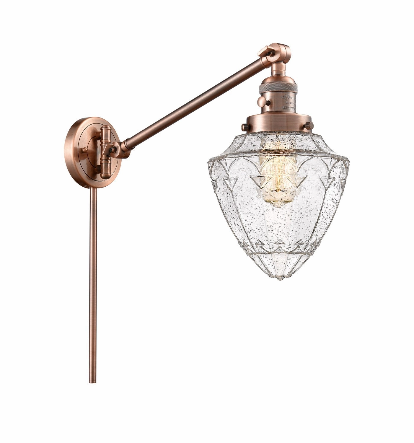 Franklin Restoration LED Swing Arm Lamp Antique Copper Best Wall Lights online store