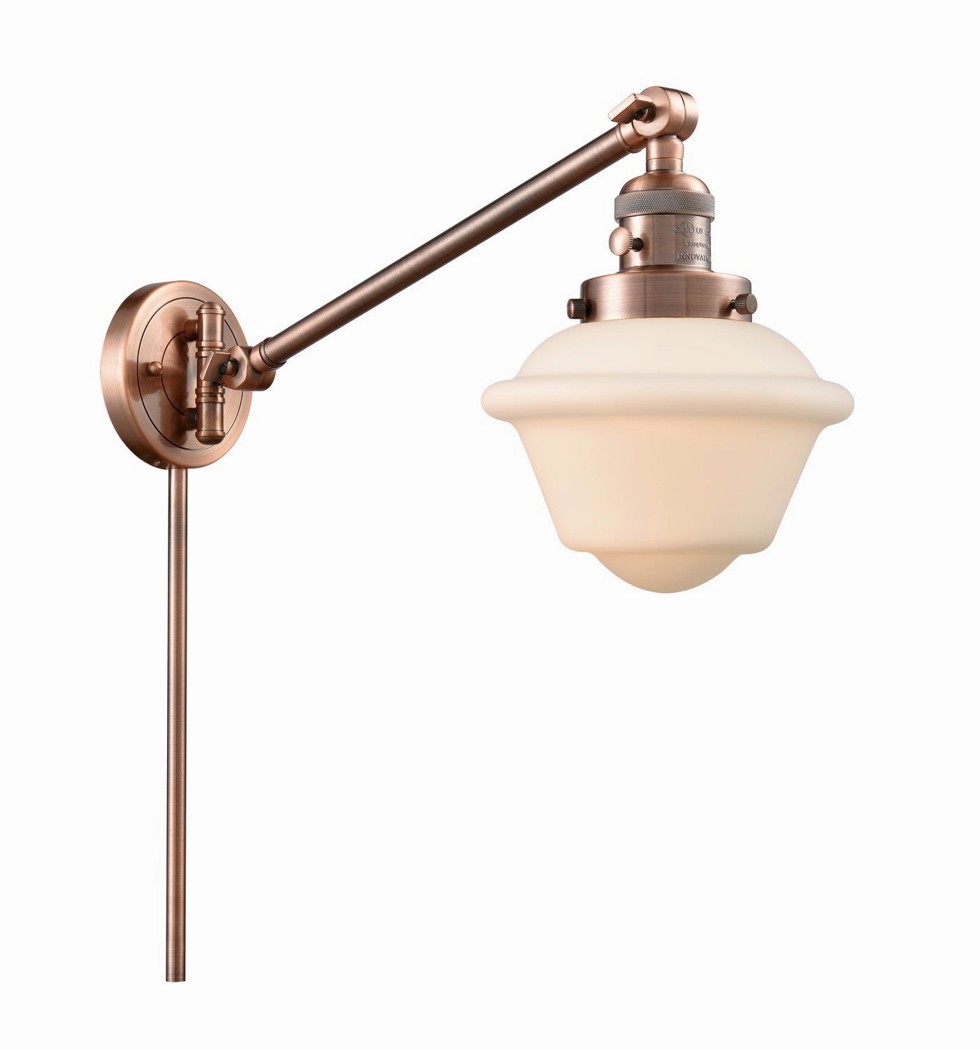 Franklin Restoration LED Swing Arm Lamp Antique Copper Best Wall Lights online store