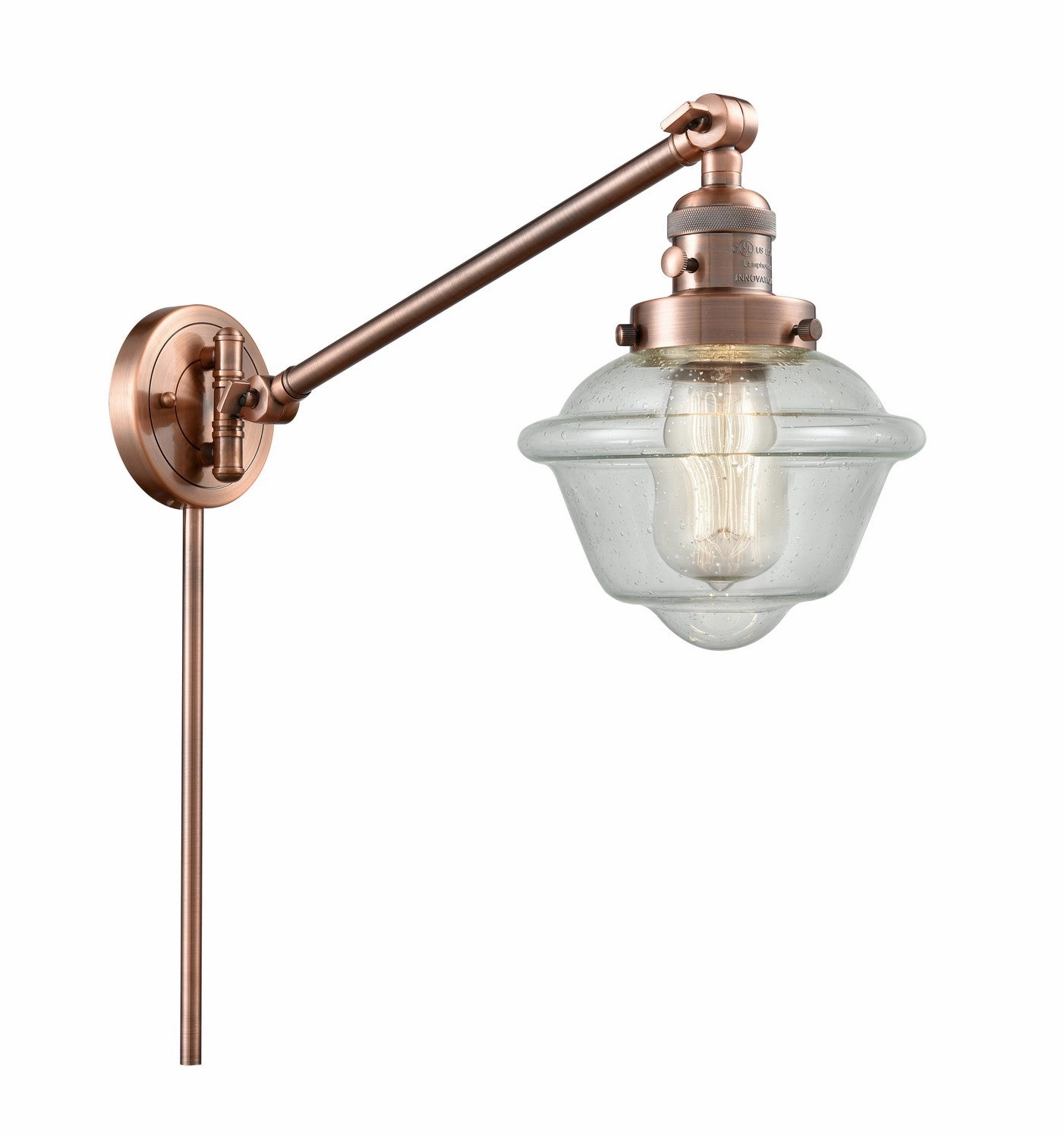 Franklin Restoration LED Swing Arm Lamp Antique Copper Best Wall Lights online store