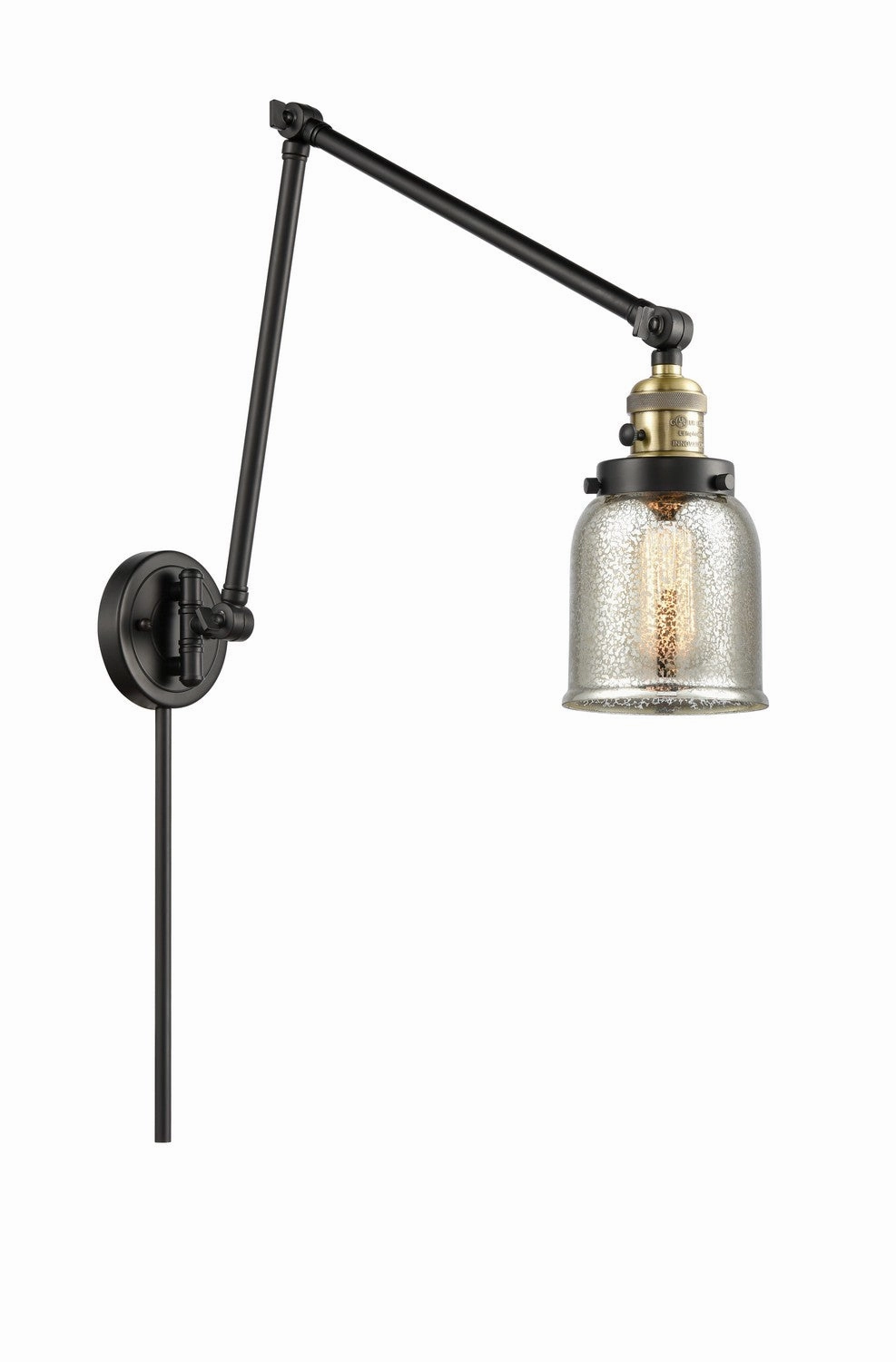 Franklin Restoration LED Swing Arm Lamp Black Antique Brass Wall Lights for decor discount