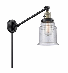 Franklin Restoration LED Swing Arm Lamp Black Antique Brass Best Wall Lights online store