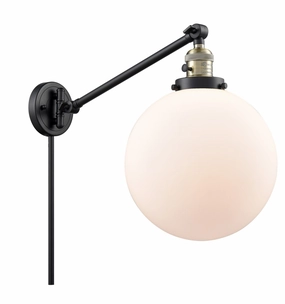 Franklin Restoration LED Swing Arm Lamp Black Antique Brass Best Wall Lights online store