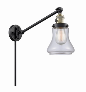 Franklin Restoration LED Swing Arm Lamp Black Antique Brass Best Wall Lights online store
