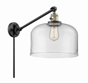 Franklin Restoration LED Swing Arm Lamp Black Antique Brass Best Wall Lights online store