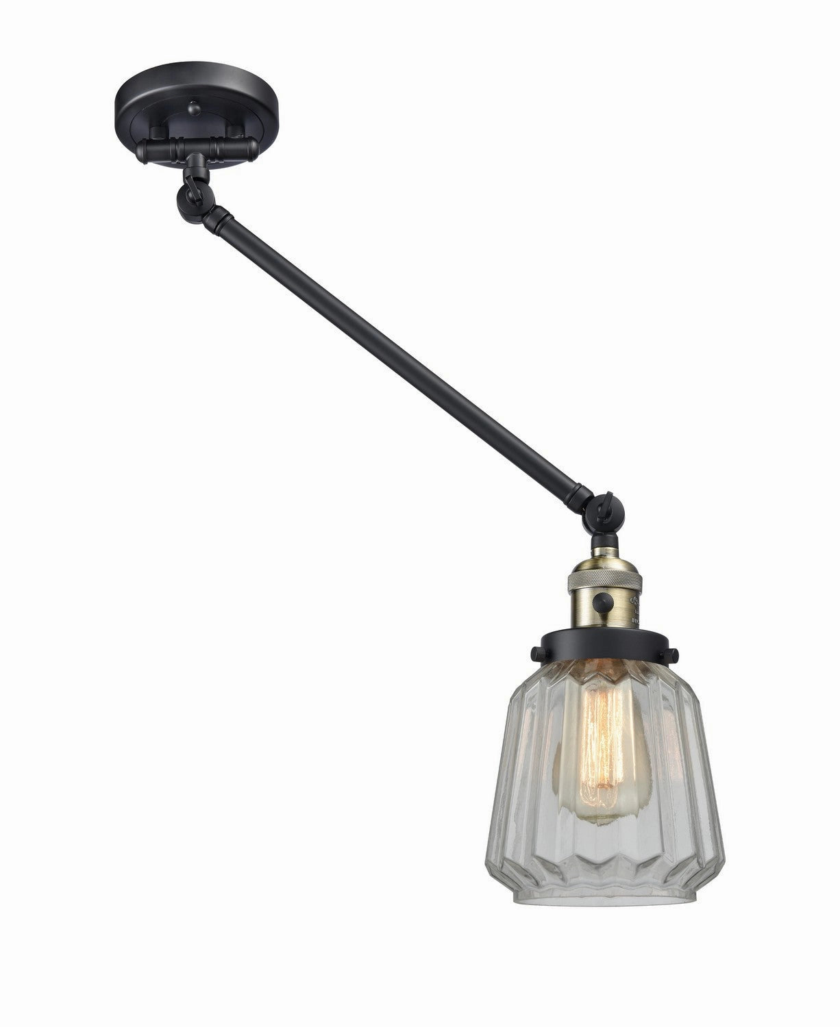Franklin Restoration LED Swing Arm Lamp Black Antique Brass Wall Lights up to 70% off