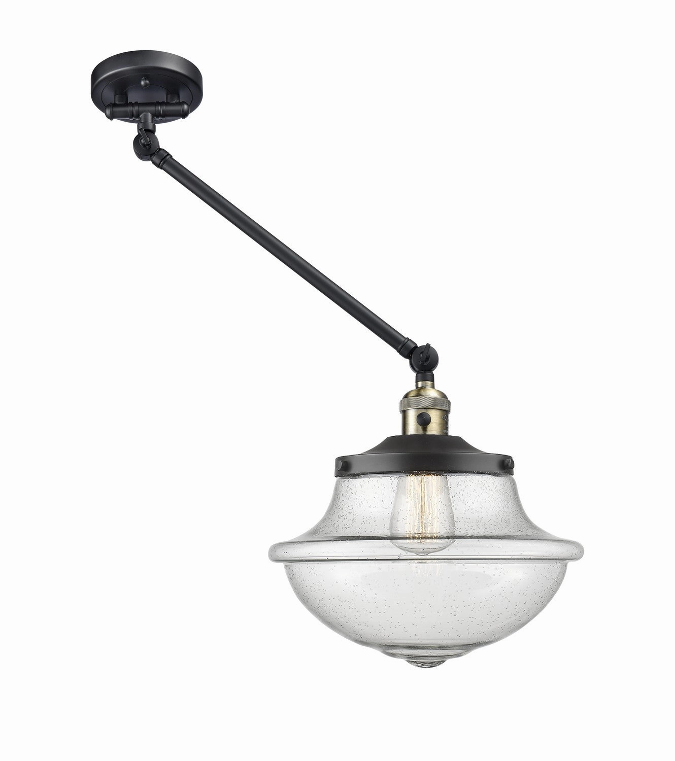 Franklin Restoration LED Swing Arm Lamp Black Antique Brass Wall Lights up to 70% off
