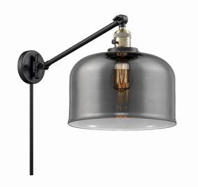 Franklin Restoration LED Swing Arm Lamp Black Antique Brass Best Wall Lights online store