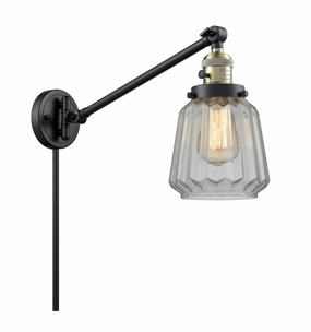 Franklin Restoration LED Swing Arm Lamp Black Antique Brass Best Wall Lights online store