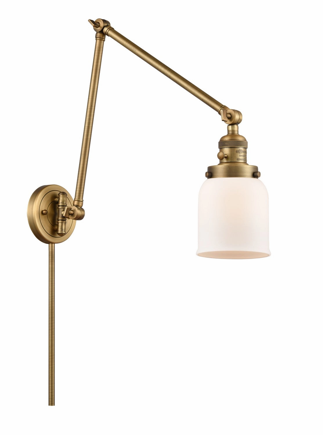 Franklin Restoration LED Swing Arm Lamp Brushed Brass Wall Lights for decor discount