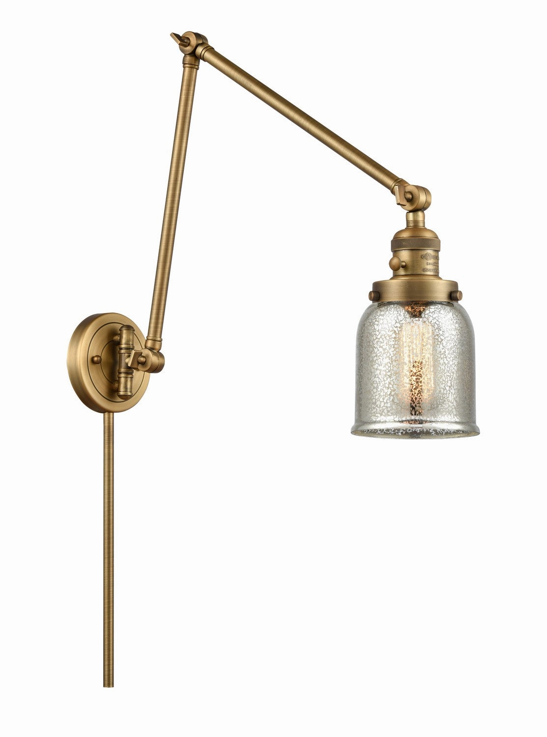Franklin Restoration LED Swing Arm Lamp Brushed Brass Wall Lights for decor discount