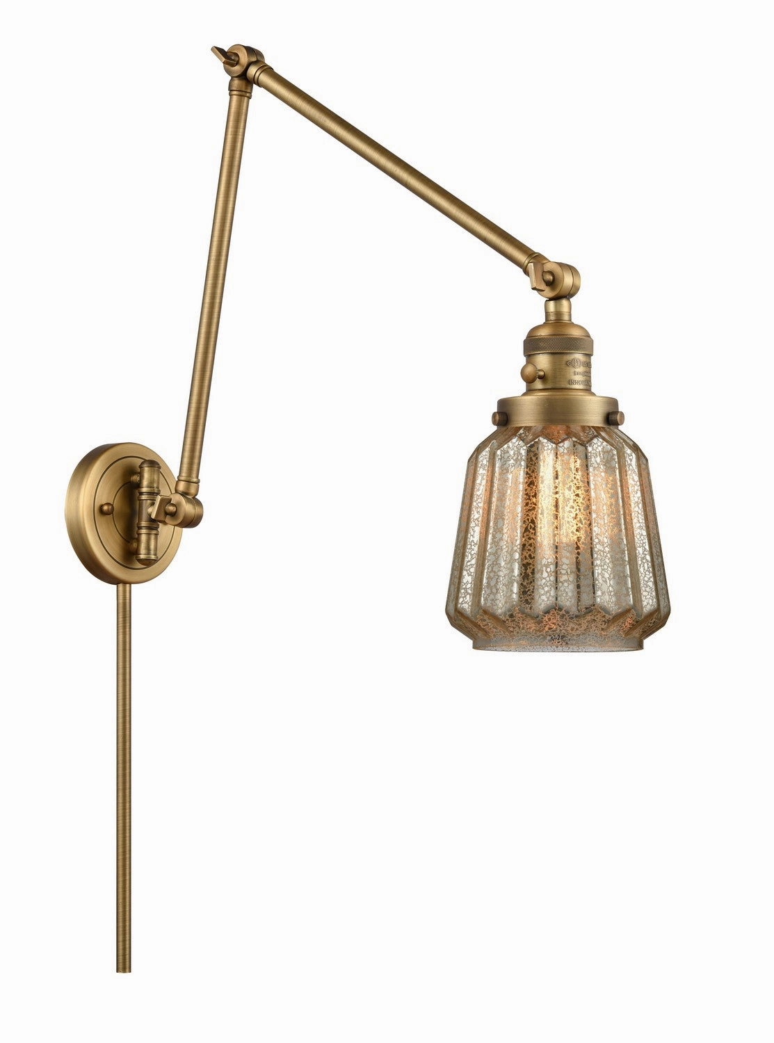Franklin Restoration LED Swing Arm Lamp Brushed Brass Wall Lights for decor discount