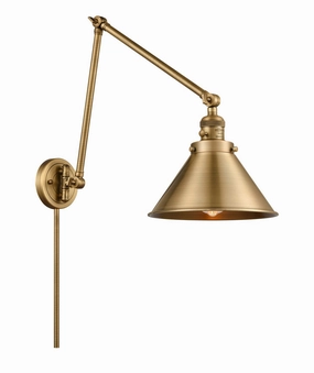 Franklin Restoration LED Swing Arm Lamp Brushed Brass Wall Lights for decor discount