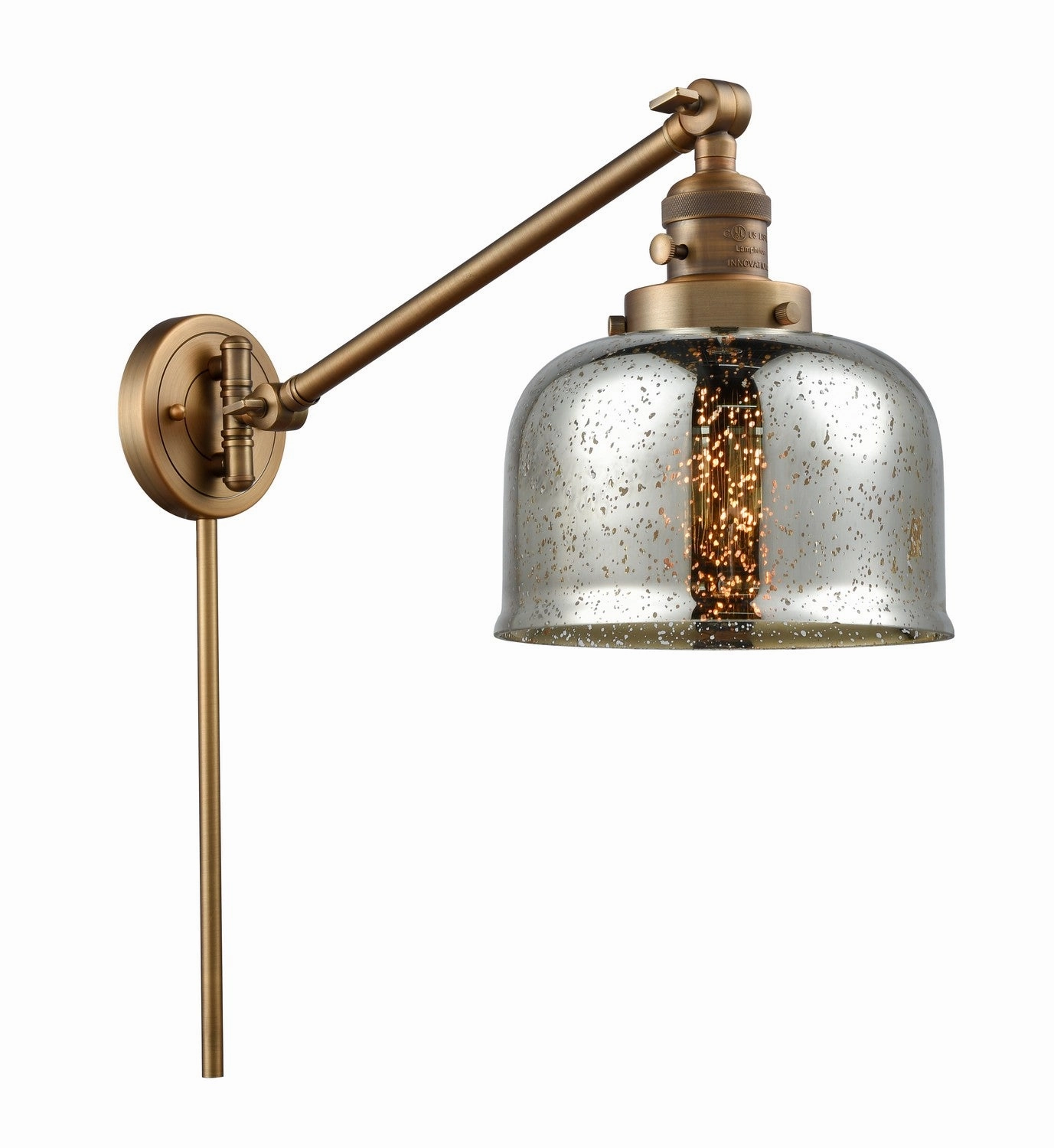 Franklin Restoration LED Swing Arm Lamp Brushed Brass Best Wall Lights online store