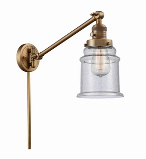Franklin Restoration LED Swing Arm Lamp Brushed Brass Best Wall Lights online store