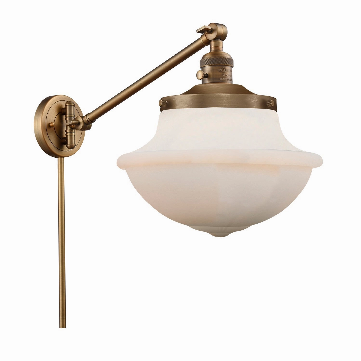 Franklin Restoration LED Swing Arm Lamp Brushed Brass Best Wall Lights online store