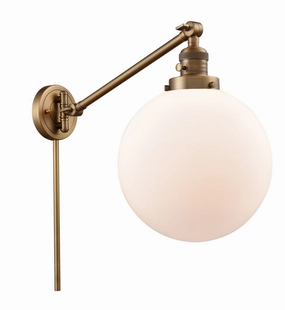 Franklin Restoration LED Swing Arm Lamp Brushed Brass Best Wall Lights online store